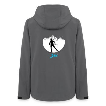 Ski de fond - Veste softshell femme recyclée Stanley/Stella - charbon - Dos - AI Model Female 172 light (172cm)