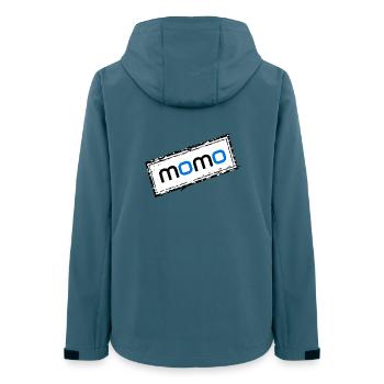 Momo - Veste softshell femme recyclée Stanley/Stella - bleu pétrole foncé - Dos - AI Model Female 172 light (172cm)