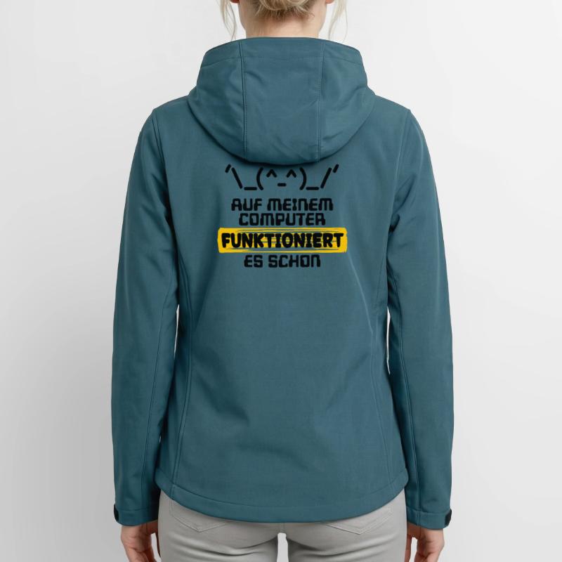 Developer Statement Code Scripting Programmer Women’s Recycled Softshell Jacket by Stanley/Stella