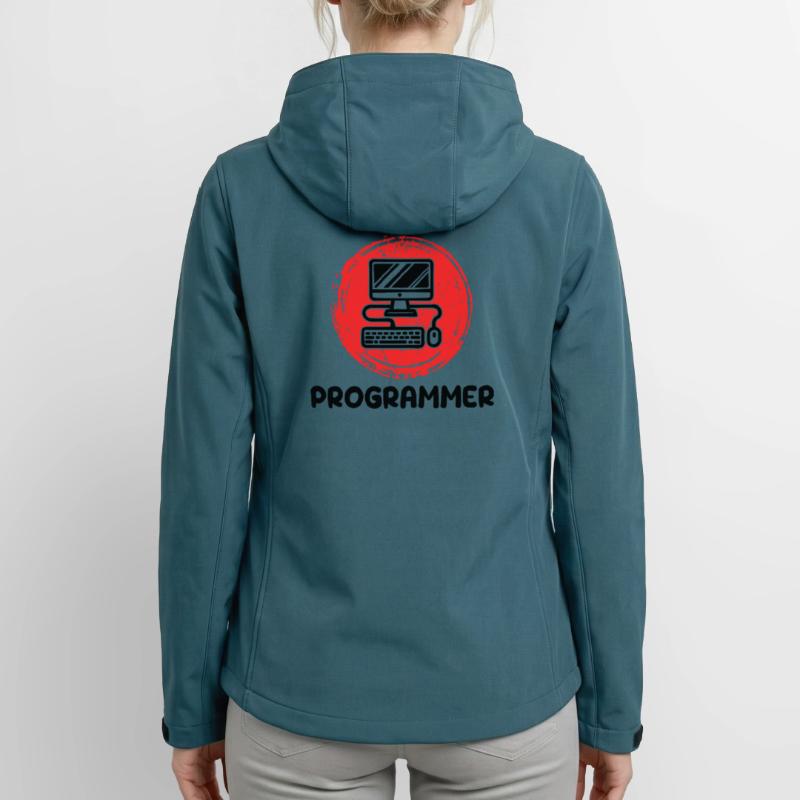 Computer Developer Programmer Code Scripting Women’s Recycled Softshell Jacket by Stanley/Stella
