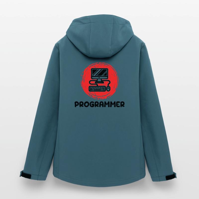 Computer Developer Programmer Code Scripting Women’s Recycled Softshell Jacket by Stanley/Stella