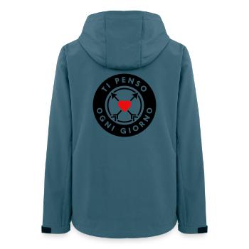TI PENSO OGNI GIORNO - Veste softshell femme recyclée Stanley/Stella - bleu pétrole foncé - Dos - AI Model Female 172 light (172cm)