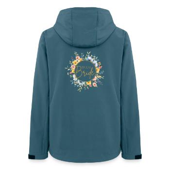 Team Bride! Customizable - Women’s Recycled Softshell Jacket by Stanley/Stella - stargazer - Back - AI Model Female 172 light (172cm)