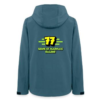 Complaining Seine and Marne - Women’s Recycled Softshell Jacket by Stanley/Stella - stargazer - Back - AI Model Female 172 light (172cm)