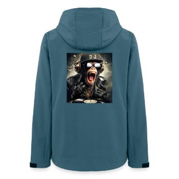DJ Monkey - Women’s Recycled Softshell Jacket by Stanley/Stella - stargazer - Back - AI Model Female 172 light (172cm)