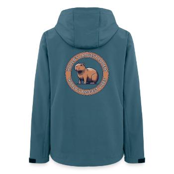 World's Largest Rodent, World's Biggest Vibes - Women’s Recycled Softshell Jacket by Stanley/Stella - stargazer - Back - AI Model Female 172 light (172cm)