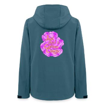Barbe à papa Penser à la brillance supplémentaire - Veste softshell femme recyclée Stanley/Stella - bleu pétrole foncé - Dos - AI Model Female 172 light (172cm)