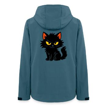 Süßes Kätzchen - Frauen Recycelte Softshelljacke von Stanley/Stella - Dunkles Petrol - Hinten - AI Model Female 172 light (172cm)