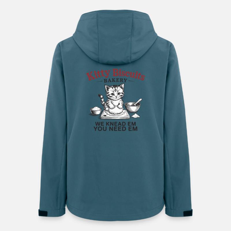 Kitty Biscuits Bakery - We Knead Em, You Need Em - Women’s Recycled Softshell Jacket by Stanley/Stella - stargazer