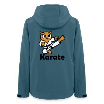 Karate Owl - Women’s Recycled Softshell Jacket by Stanley/Stella - stargazer - Back - AI Model Female 172 light (172cm)
