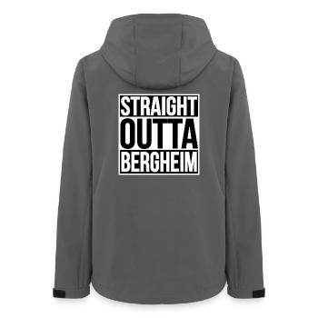 STRAIGHT OUTTA BERGHEIM - Frauen Recycelte Softshelljacke von Stanley/Stella - Anthrazit - Hinten - AI Model Female 172 light (172cm)