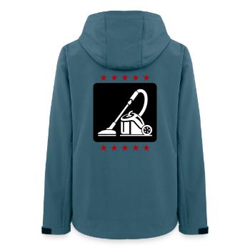 Nettoyage des aspirateurs - Veste softshell femme recyclée Stanley/Stella - bleu pétrole foncé - Dos - AI Model Female 172 light (172cm)