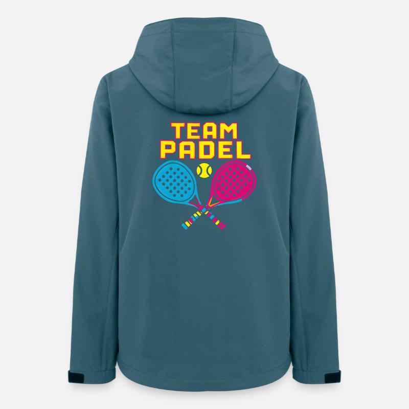 Neon Paddle Team - Frauen Recycelte Softshelljacke von Stanley/Stella - Dunkles Petrol