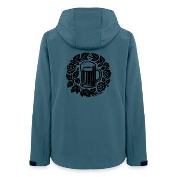 Bier kranz - Veste softshell femme recyclée Stanley/Stella - bleu pétrole foncé - Dos - AI Model Female 172 light (172cm)