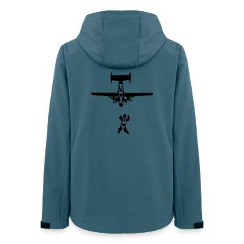 skydiving - Women’s Recycled Softshell Jacket by Stanley/Stella - stargazer - Back - AI Model Female 172 light (172cm)