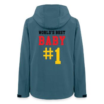 Best Baby - Birth - Child - Women’s Recycled Softshell Jacket by Stanley/Stella - stargazer - Back - AI Model Female 172 light (172cm)