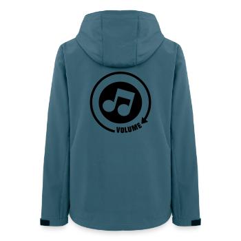 Volume_knop music tone - Women’s Recycled Softshell Jacket by Stanley/Stella - stargazer - Back - AI Model Female 172 light (172cm)