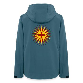 Eternal light of Jesus Christ - Women’s Recycled Softshell Jacket by Stanley/Stella - stargazer - Back - AI Model Female 172 light (172cm)
