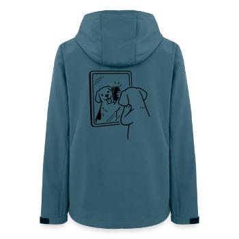 selfie dog hund - Frauen Recycelte Softshelljacke von Stanley/Stella - Dunkles Petrol - Hinten - AI Model Female 172 light (172cm)