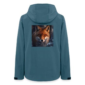 Fox scouting at dusk - Women’s Recycled Softshell Jacket by Stanley/Stella - stargazer - Back - AI Model Female 172 light (172cm)