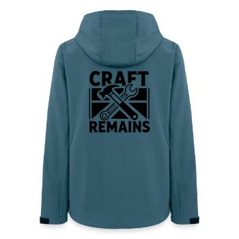 craft remains kraft bleibt - Frauen Recycelte Softshelljacke von Stanley/Stella - Dunkles Petrol - Hinten - AI Model Female 172 light (172cm)