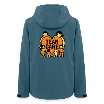 Team Care Heart Kita Coat of Arms - Women’s Recycled Softshell Jacket by Stanley/Stella - stargazer - Back - AI Model Female 172 light (172cm)