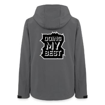 Doing My Best Lustig Ehrlich Motivational Spruch - Frauen Recycelte Softshelljacke von Stanley/Stella - Anthrazit - Hinten - AI Model Female 172 light (172cm)