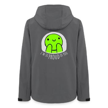 I'm So Proud Of You Heartily Encouraging Saying - Women’s Recycled Softshell Jacket by Stanley/Stella - anthracite - Back - AI Model Female 172 light (172cm)