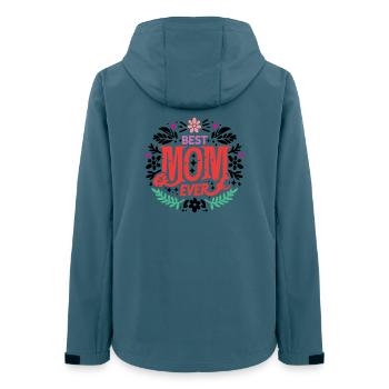 Beste Mutter aller Zeiten - Frauen Recycelte Softshelljacke von Stanley/Stella - Dunkles Petrol - Hinten - AI Model Female 172 light (172cm)