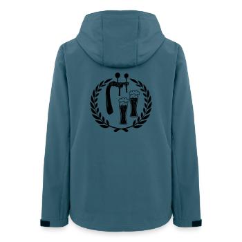 Beer tap with beers in laurel wreath - Women’s Recycled Softshell Jacket by Stanley/Stella - stargazer - Back - AI Model Female 172 light (172cm)