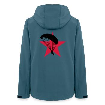 Parapente Parapentiste Sport Extrême Parachutisme - Veste softshell femme recyclée Stanley/Stella - bleu pétrole foncé - Dos - AI Model Female 172 light (172cm)
