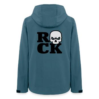 Rock Skull - Women’s Recycled Softshell Jacket by Stanley/Stella - stargazer - Back - AI Model Female 172 light (172cm)