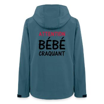 Warning BABY cute! - Women’s Recycled Softshell Jacket by Stanley/Stella - stargazer - Back - AI Model Female 172 light (172cm)