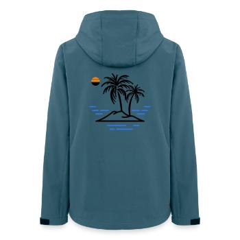 Palm Island - Women’s Recycled Softshell Jacket by Stanley/Stella - stargazer - Back - AI Model Female 172 light (172cm)