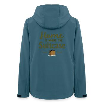 Home Is Where the Suitcase - Women’s Recycled Softshell Jacket by Stanley/Stella - stargazer - Back - AI Model Female 172 light (172cm)