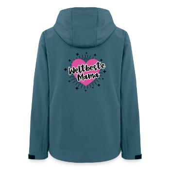 Weltbeste Mama Beste Mutter Danke Mami Mutti Mom - Frauen Recycelte Softshelljacke von Stanley/Stella - Dunkles Petrol - Hinten - AI Model Female 172 light (172cm)