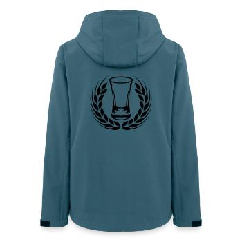 Brandy green wreath - Women’s Recycled Softshell Jacket by Stanley/Stella - stargazer - Back - AI Model Female 172 light (172cm)