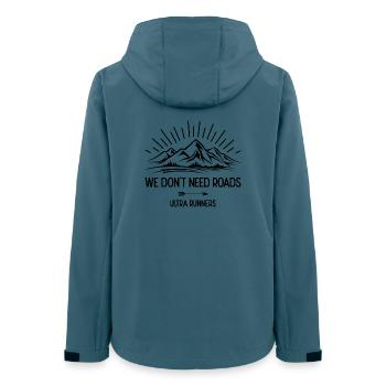 We Don't Need Roads. Ultra Runners - Women’s Recycled Softshell Jacket by Stanley/Stella - stargazer - Back - AI Model Female 172 light (172cm)