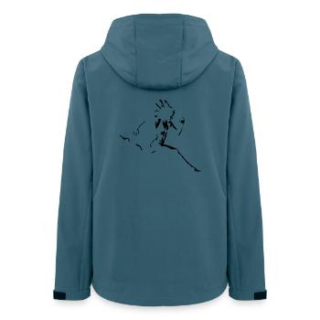 runner - Women’s Recycled Softshell Jacket by Stanley/Stella - stargazer - Back - AI Model Female 172 light (172cm)