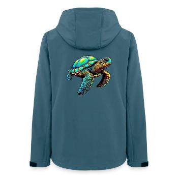 Turtle - Women’s Recycled Softshell Jacket by Stanley/Stella - stargazer - Back - AI Model Female 172 light (172cm)