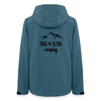 Trail Running et Ultra Running - Veste softshell femme recyclée Stanley/Stella - bleu pétrole foncé - Dos - AI Model Female 172 light (172cm)