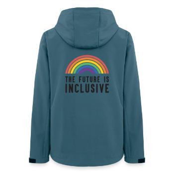 Pride Month LGBT - The Future is Inclusive - Women’s Recycled Softshell Jacket by Stanley/Stella - stargazer - Back - AI Model Female 172 light (172cm)