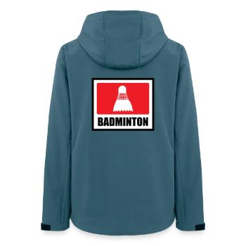 Badminton - Sport - Racket - Women’s Recycled Softshell Jacket by Stanley/Stella - stargazer - Back - AI Model Female 172 light (172cm)