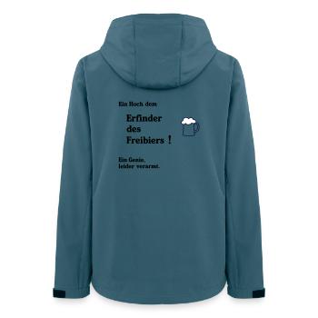 Inventor of free beer - Women’s Recycled Softshell Jacket by Stanley/Stella - stargazer - Back - AI Model Female 172 light (172cm)