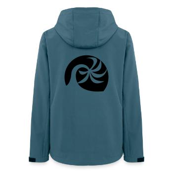 Plage de palmiers - Veste softshell femme recyclée Stanley/Stella - bleu pétrole foncé - Dos - AI Model Female 172 light (172cm)