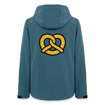 Brezel Bayern Breze Bäcker Biergarten Volksfest - Frauen Recycelte Softshelljacke von Stanley/Stella - Dunkles Petrol - Hinten - AI Model Female 172 light (172cm)