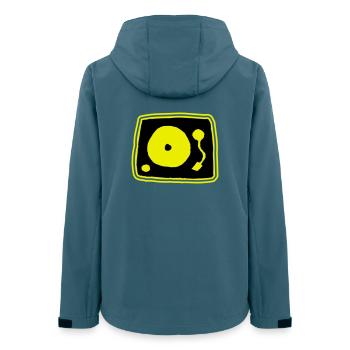 Record player - Women’s Recycled Softshell Jacket by Stanley/Stella - stargazer - Back - AI Model Female 172 light (172cm)