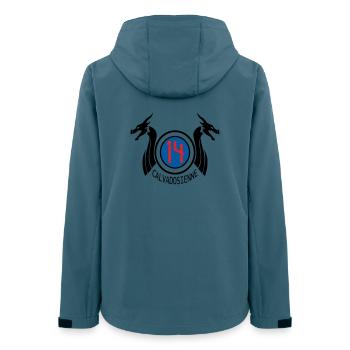 Calvadosienne 14 - Frauen Recycelte Softshelljacke von Stanley/Stella - Dunkles Petrol - Hinten - AI Model Female 172 light (172cm)