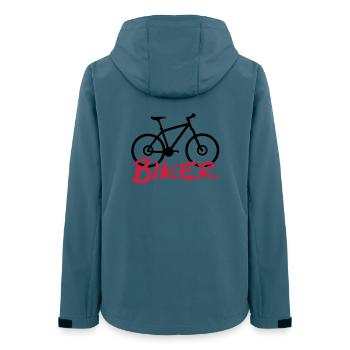 biker - Women’s Recycled Softshell Jacket by Stanley/Stella - stargazer - Back - AI Model Female 172 light (172cm)