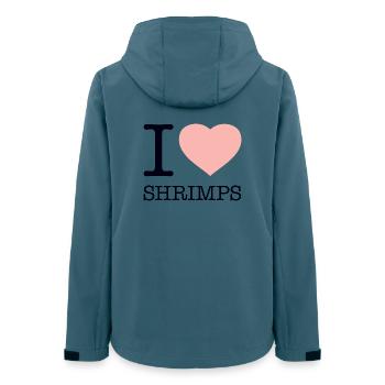 I LOVE SHRIMPS - Women’s Recycled Softshell Jacket by Stanley/Stella - stargazer - Back - AI Model Female 172 light (172cm)